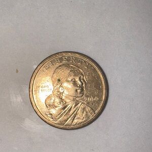 Sacagawea 2000 P one dollar coin.